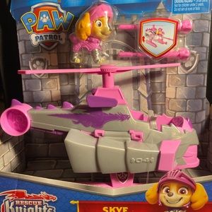 Paw Patrol RESCUE KNIGHTS SKYE DELUXE VEHICLE Dragon Castle Series NEW